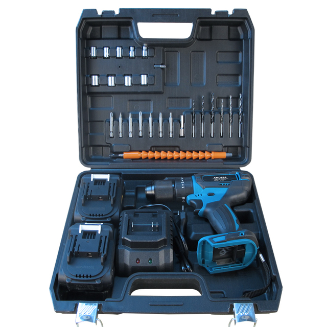 2021 New Brand Max Super Crown Cordless Impact Drill Machine Set 38V Battery Powered Lithium Drill Tools on Sale