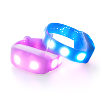 Bracelet LED RGB ultra-lumineux à 8 LED, télécommandé, DMX512/contrôle par ordinateur portable pour les événements de concert - Bracelet LED magnétique