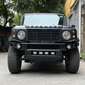 Cadre en fer léger Plaque de protection noire pour barre avant en plastique étroite, y compris câble relais 4 projecteurs Led - Product Image 3