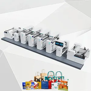 Automatic High Quality Roll to Roll Petal Type Full Servo Model Flexo in Line Printing Machine