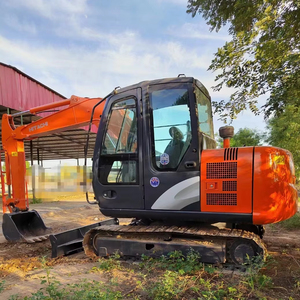 Venta caliente de segunda mano Hitachi ZX60 6Ton Mini excavadora sobre orugas Japón construido núcleo motor bomba engranaje Buen Estado - Product Image 4