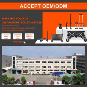 Poignée télescopique en métal pour chariot modèle T733D pour bagages - Product Image 6