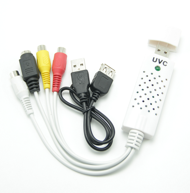 USB 2.0 Audio/Video Converter Card VHS Box VCR TV Digital Converter for Windows 2000/XP/Vista/7/8/10/11/Mac Consumer Electronics