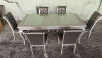 Ensemble de meubles de salle à manger en bois de bouleau massif, design moderne et simple, prix d'usine classique, nouvelle collection, très vendu, tables à manger Goodwin