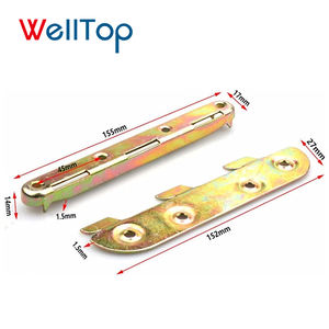 WELLTOP, recién llegados, accesorios para muebles, Hardware, conector angular, abrazadera de hebilla de cama de Metal para placas de bloqueo fijo - Product Image 3