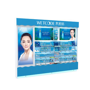 ชั้นวางเหล็กแบบหลายชั้นในตู้สำหรับจัดแสดงผลิตภัณฑ์บำรุงผิว โลชั่น ครีม เซรั่ม เครื่องสำอาง - Product Image 4