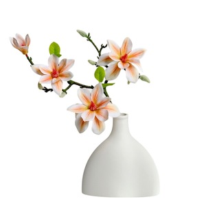 Flor Artificial de Magnolia Muyu Chronicles, Rama Individual Rosa de PVC, Decoración para el Hogar, Sala de Estar y Mesa - Product Image 5