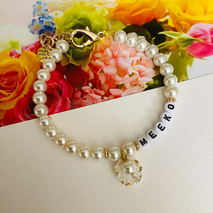 Accesorios para Perros y Gatos, Joyería para Mascotas, Collar Personalizado con Perlas para Perros y Gatos, Collar con Perla en una Concha, Perlas Blancas o Color Marfil - Product Image 2