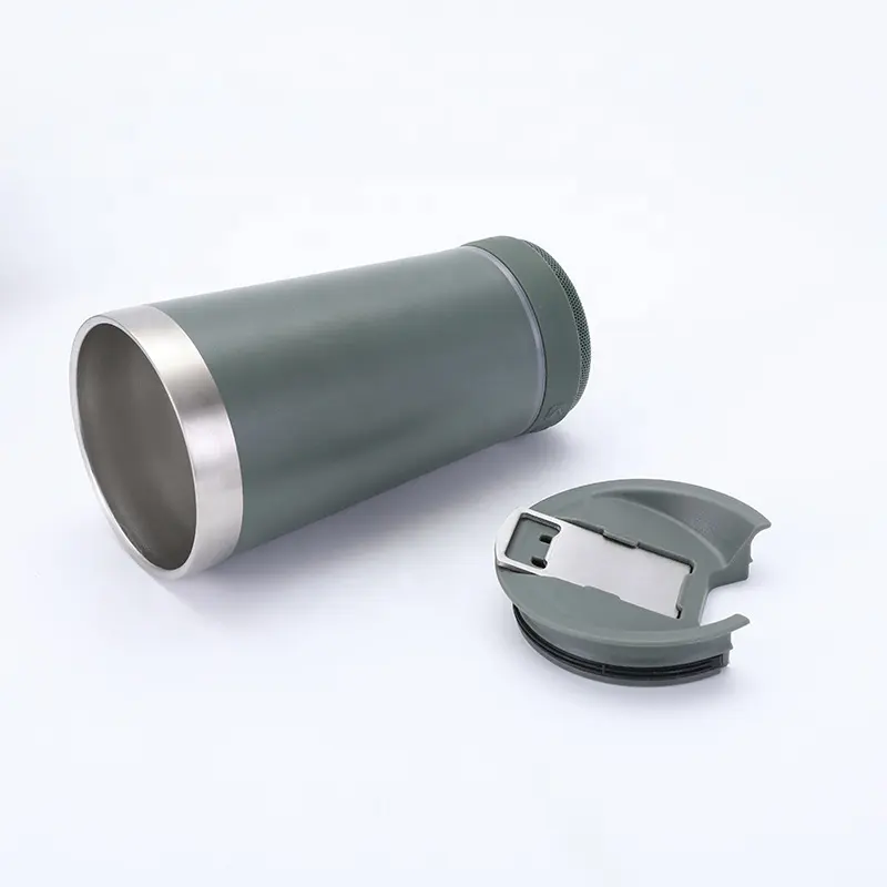 Smart Bluetooth Audio Beer Mug Stainless Steel Thermos Cup With Bottle Opener Car Cup