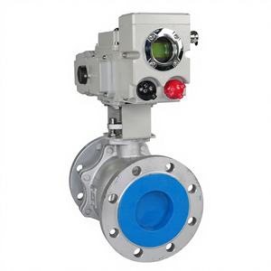 Vanne à bille électrique en acier inoxydable 4 pouces personnalisable OEM, vannes motorisées, contrôle du débit d'eau, à bride - Product Image 1