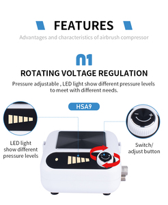 HSA10K Airbrush-Kit mit Luft kompressor Mini - Product Image 5