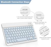 Teclado Inalámbrico Bluetooth 3.0 Ultrafino y Desmontable de 78 Teclas, Portátil, con Certificación CE ROHS, en Existencia, para Tablet iPad