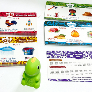 Stylo audio dinosaure avec 5 anneaux et cartes flash lettre A pour l'éducation préscolaire - Product Image 5