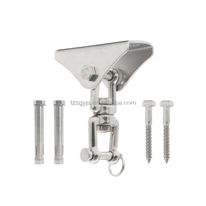 Dioche 360° 304 Stainless Steel Ceiling Hook – Heavy Duty 500kg Load Capacity, Rust-Resistant, For Yoga Hammocks, Swings, Indoor/Outdoor Exercise