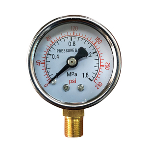 เกจวัดแรงดัน Y 40 ขนาด 40 มม. 0 1.6Mpa แบบเรเดียล แบบแกน 1 8 เกลียว ใช้กับน้ำและอากาศ - Product Image 1