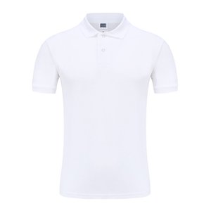 Polo à manches courtes pour adulte en CVC transparent, 200g, col uni, t-shirts personnalisés, t-shirts en coton et polyester pour hommes, t-shirts personnalisés - Product Image 1