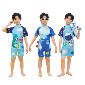 Niedlicher Cartoon-Kinder-Kurzarm-<span class=keywords><strong>Badeanzug</strong></span> Konservativer Badehose in kleinen und mittleren Größen für Jungen - Product Image 6