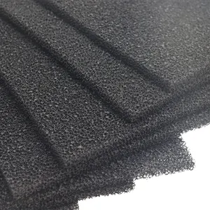 Low Price Reticulated Foam Wire Mesh Activated Carbon Air Filter 1 mm Thick Activated Carbon Foam Filter For Smoking