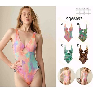 Costume da bagno intero modellante, coprente, sexy, monokini SQ66093 Taglie 42 44 46 48 Fantasia A B C D - Product Image 1