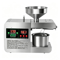 Machine d'extraction d'huile miniature en acier inoxydable 6 kg/h pour l'extraction d'huile d'avocat, de sésame et de colza, adaptée à un usage domestique