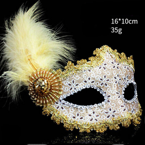 Máscaras de Carnaval al por Mayor con Plumas para <span class=keywords><strong>Halloween</strong></span>, Bodas, Navidad, Carnaval Veneciano, Mardi Gras, para <span class=keywords><strong>Manualidades</strong></span> - Product Image 4