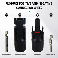 Connecteur solaire compatible MC..4, couple mâle et femelle, étanche IP67, pour câble solaire 2,5/4/6 mm²