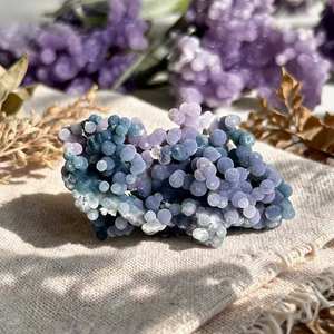 Vente en gros de pierres brutes d'<span class=keywords><strong>agate</strong></span> <span class=keywords><strong>violette</strong></span> de haute qualité, <span class=keywords><strong>agate</strong></span> raisin, pour la décoration et la lithothérapie naturelle - Product Image 4