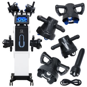 5 poignées rouleau thérapie visage corps minceur <span class=keywords><strong>Vibration</strong></span> masseur soulager la douleur graisse masseur Cellulite masseur Machine - Product Image 5