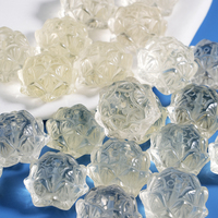 Vente en gros de pierres précieuses en vrac cristal citron fleur de lotus bracelet à breloques sculpture pour bracelet fabrication de bijoux DIY