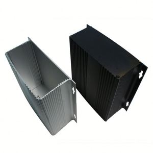 EBM Split 6063 Aluminum Alloy IP54 Sandblasted Box Amplifier Case Manufacturer Custom Extruded Electronics <b>Enclosure</b> - Product Image 3