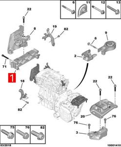 Support moteur en aluminium T93 OE 9673585680 YL00337080 pour Peugeot 4008 5008 308 408 508L <span class=keywords><strong>Citroen</strong></span> <span class=keywords><strong>C5AIRCROSS</strong></span> - Product Image 6