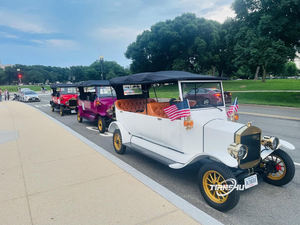 Voiture de golf de <span class=keywords><strong>chasse</strong></span> électrique Tuk Vintage touristique de marque privée personnalisée avec batterie de voiture - Product Image 6