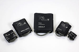 Медицинская многоразовая Нейлоновая Манжета без лопарей для взрослых, двойная трубка, рука Cir 27,5-36,5 см, без мочевого пузыря - Product Image 3