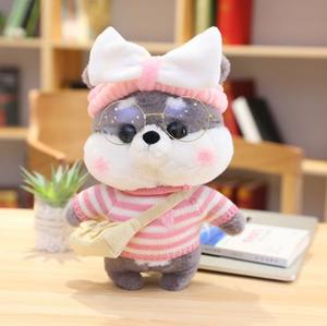 Jouets pour chiens Kawaii à succès avec vêtements, cadeau DIY pour enfants et filles, jouets pour chiens Shiba Inu <span class=keywords><strong>Lalafanfan</strong></span> - Product Image 4