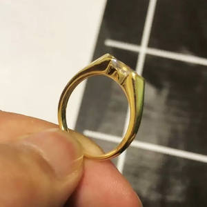 CAOSHI-Anillo de boda de moissanita chapado en oro de 18k para mujer, sortijas de compromiso de circonia cúbica de corte Marquesa de lujo, nuevo diseño - Product Image 6