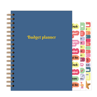 Carnet de notes de notes de frais personnalisé reliure à spirale quotidien hebdomadaire mensuel budgétisation financière organisateur de journal d'économie d'argent