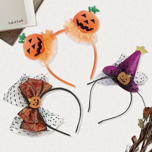 Serre-tête lumineux en plastique avec nœud papillon pour Halloween, accessoires de costume amusants, accessoires photo, décoration de cheveux - Product Image 1