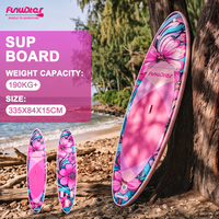 Planche de Paddle Gonflable Robuste pour la Pêche, Super Large 335cm, Charge Maximale 190kg, Stable, pour Dropshipping UE