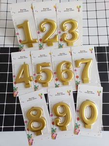 Venta al por mayor de <span class=keywords><strong>velas</strong></span> de pastel de <span class=keywords><strong>cumpleaños</strong></span> <span class=keywords><strong>grandes</strong></span> de 3 pulgadas con número dorado 0-9, decoraciones de pastel de fiesta para niños, suministros de fiesta de <span class=keywords><strong>cumpleaños</strong></span> - Product Image 5