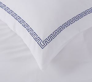 棉豪华酒店家纺白色床上用品套装床单任何尺寸可用刺绣酒店套装成人 - Product Image 3