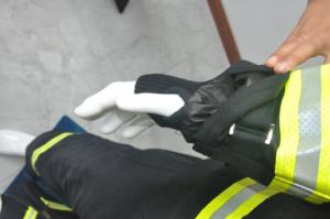 EN469 couleur bleu marine et viande aramide couche matériel pompier costume de lutte contre l'incendie avec combinaison de sécurité pompier <span class=keywords><strong>DRD</strong></span> - Product Image 6