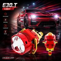 Projecteur Bi-LED Laser pour Phare de Voiture, Lentille 3 Pouces 12500lm, Rétrofit Universel pour Amélioration des Performances Après-Vente, Vente au Détail et en Gros