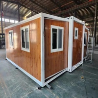 Maisons conteneurs extensibles de 36 mètres carrés, maisons préfabriquées modulaires chinoises, villas préfabriquées, maisons pliables