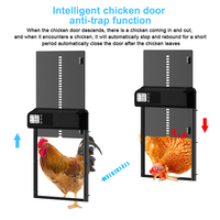 Nouvelle porte de poulailler automatique à minuterie, induction intelligente anti-pincement, porte de volaille électrique étanche IPX3 pour Accs de ferme