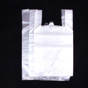Bolsa de plástico transparente blanca para alimentos Bolsa de embalaje de chaleco de conveniencia desechable portátil para llevar - Product Image 6