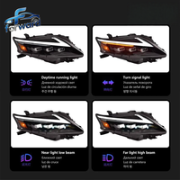 Conjunto de Faros Delanteros LED de Triple Haz Matrix para Lexus RX 2009-2012, Actualización NUEVA, Proyector Cuadrado, Plug and Play, Sin Modificaciones, 6000K