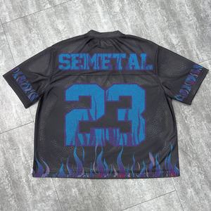 Camiseta de Fútbol de Diseño Premium en Malla, Personalizada con Serigrafía de Alta Calidad, Camiseta Gráfica Oversize para Hombre - Product Image 2