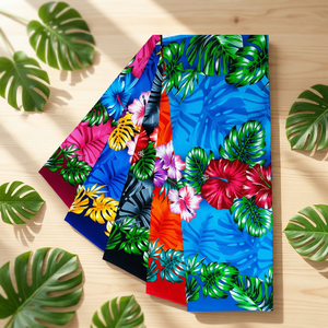 Iyara Pareo de Rayón Boho con Estampado Floral Sencillo, Tejido de Verano, Ajuste Regular, Morado, Verde, Blanco, Transpirable para Exteriores S001 No - Product Image 2