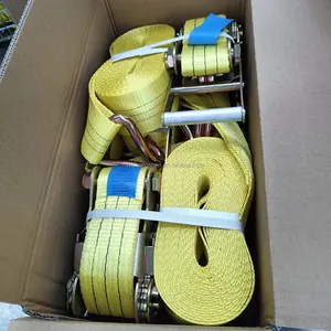 Manufacturer 3 Inch 10 T Ratchet Strap Lock Heavy Duty Truck Ratchet Cargo Lashing Belt For Transportation