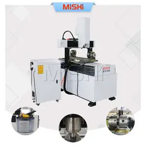 Máquina de grabado de metal CNC 3D MISHI 4040 6060 6090 Con Enrutador CNC de 4 ejes giratorios para fresado de metales